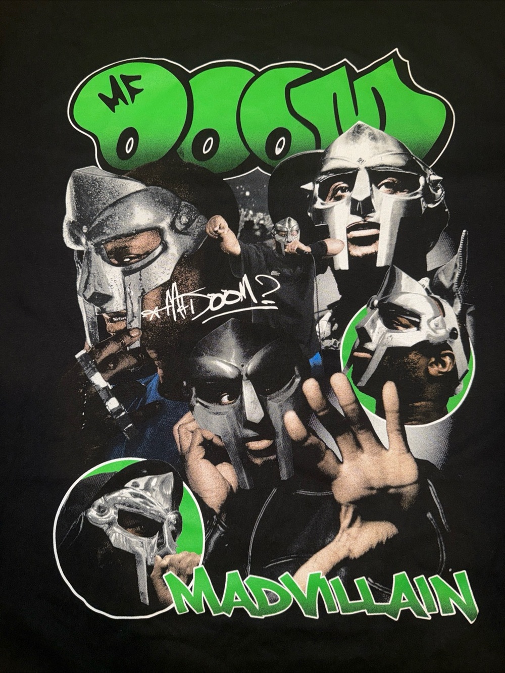 MF Doom Rap Hiphop Black Short Sleeve Cotton T-shirt Unisex MadVillian - No Tag - Picture 4 of 6